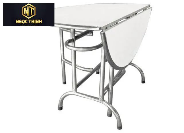 BÀN ĂN INOX GẬP TIỆN LỢI